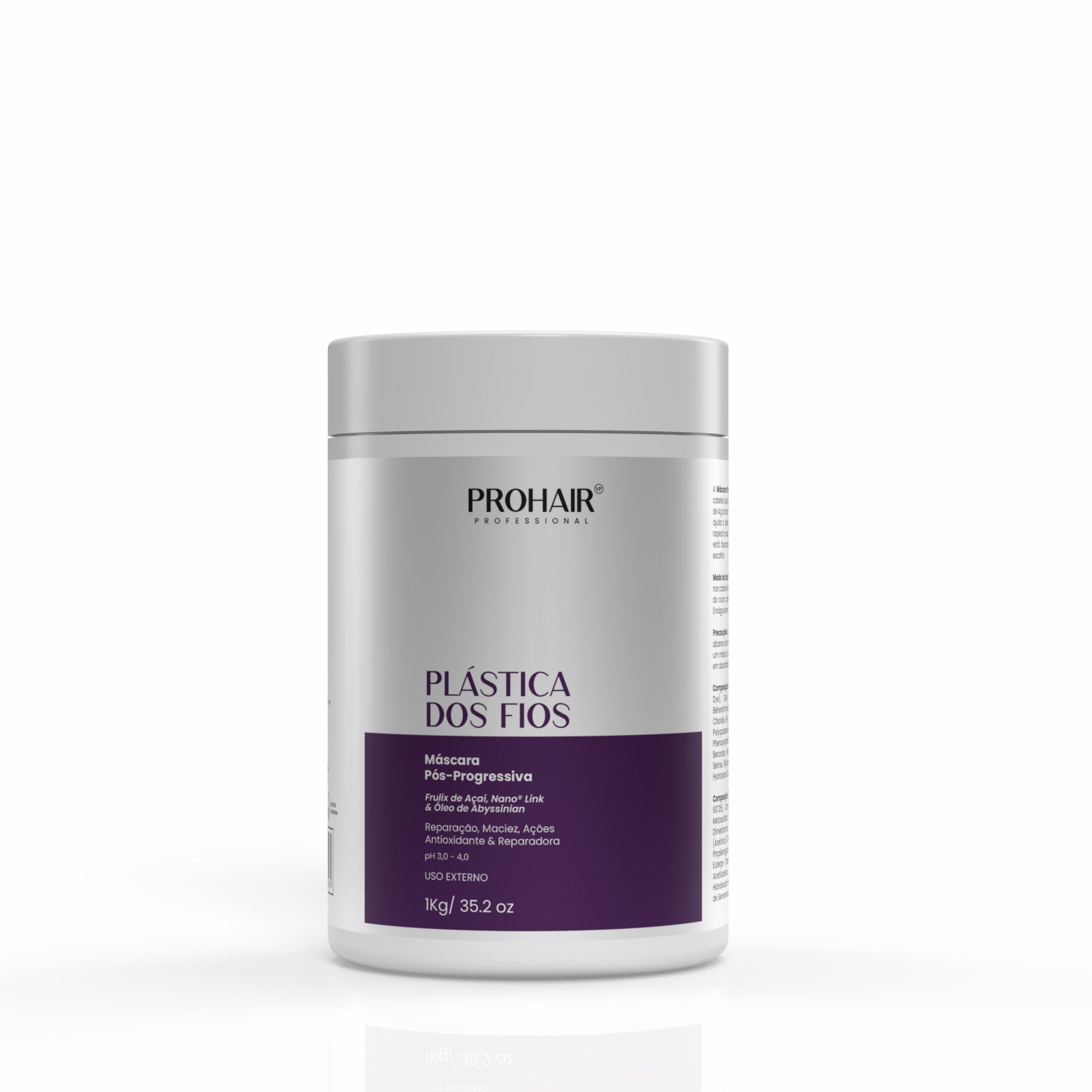 MÁSCARA PÓS-PROGRESSIVA PLÁSTICA DOS FIOS 1KG