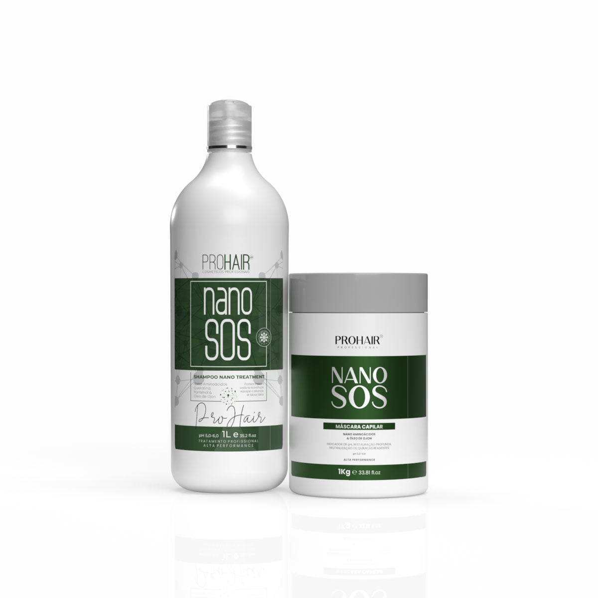 Kit Profissional de Reconstrução Nano S.O.S Shampoo e Máscara - Prohair