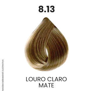Coloração Profissional 60g Pro Color - 8.13 Louro Claro Mate