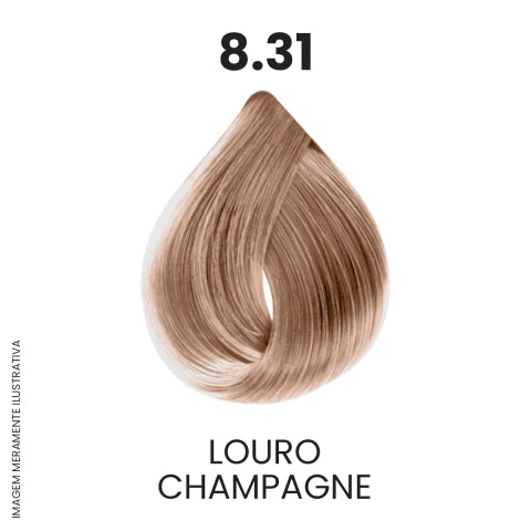 Coloração Profissional 60g Pro Color - 8.31 Louro Champagne