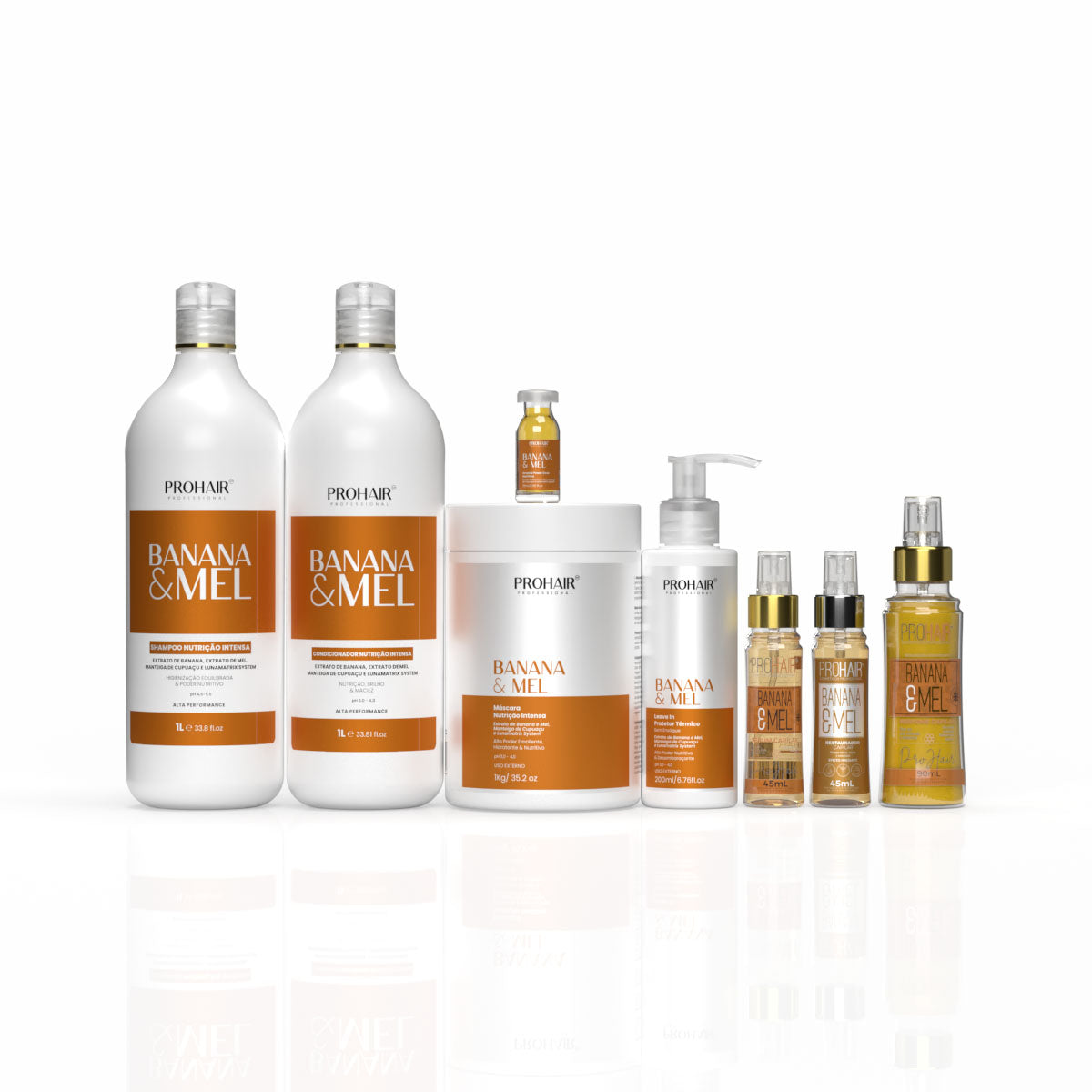 Kit Profissional de Nutrição Intensa Banana e Mel Completo - Prohair