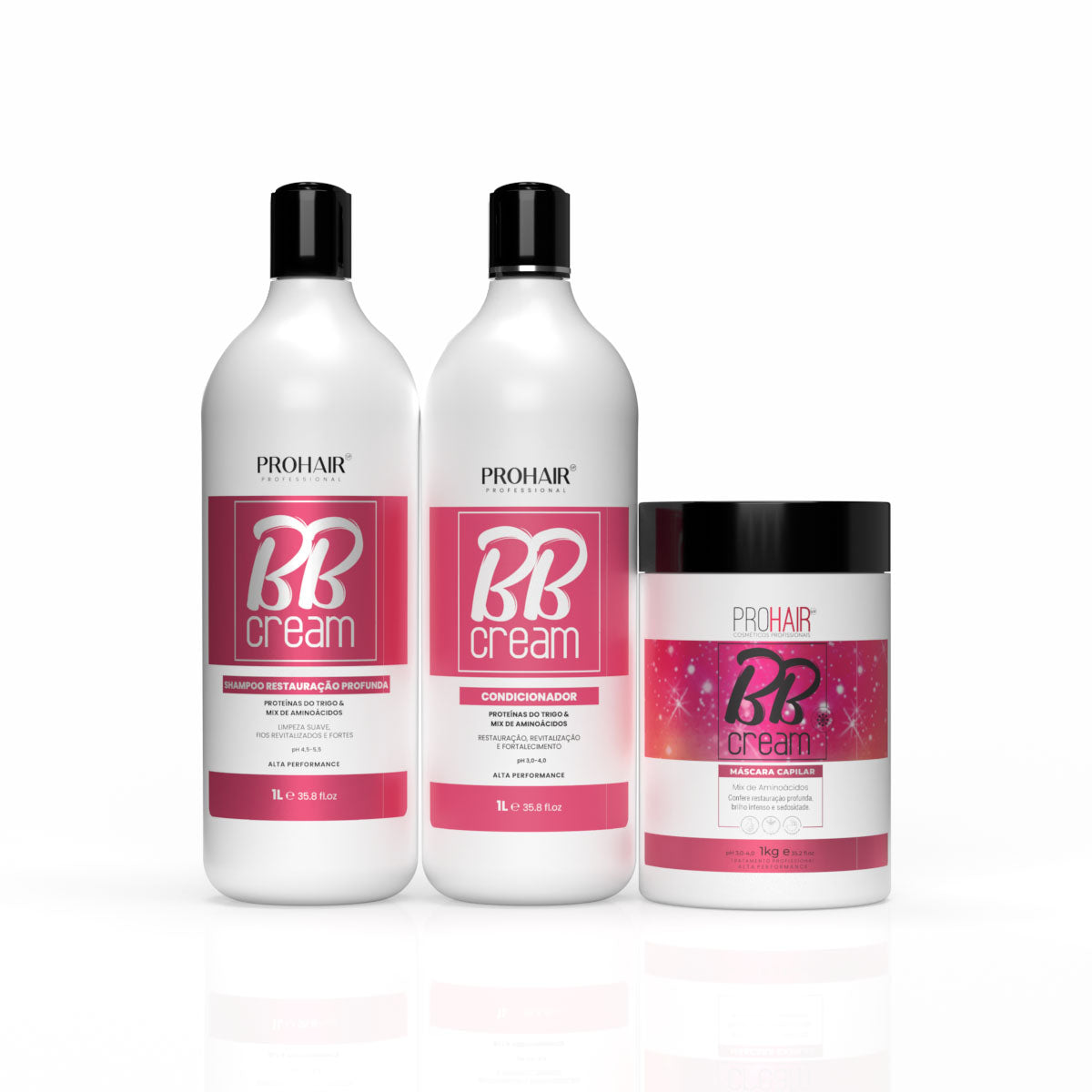 Kit Profissional BB Cream 3 Itens - Prohair