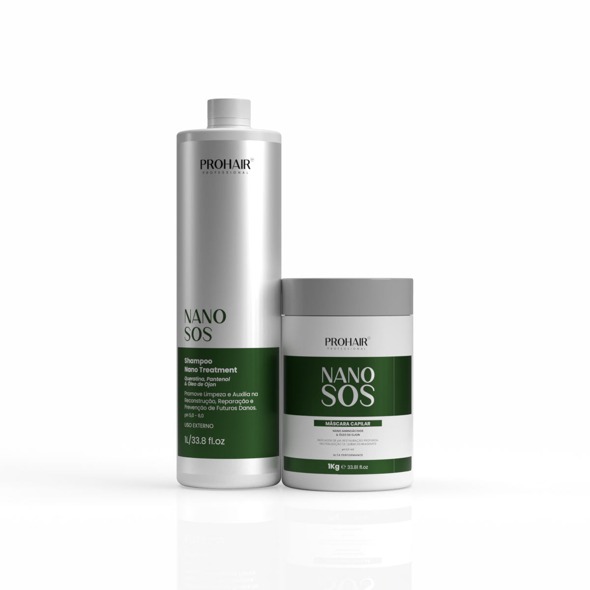 Kit Profissional de Reconstrução Nano S.O.S Shampoo e Máscara - Prohair