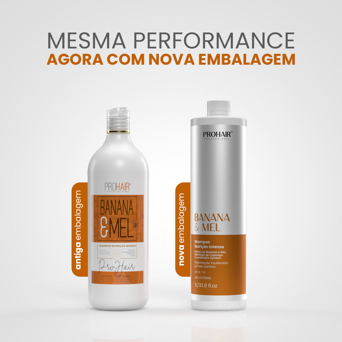 Shampoo de Nutrição Intensa Banana e Mel 1L - Prohair