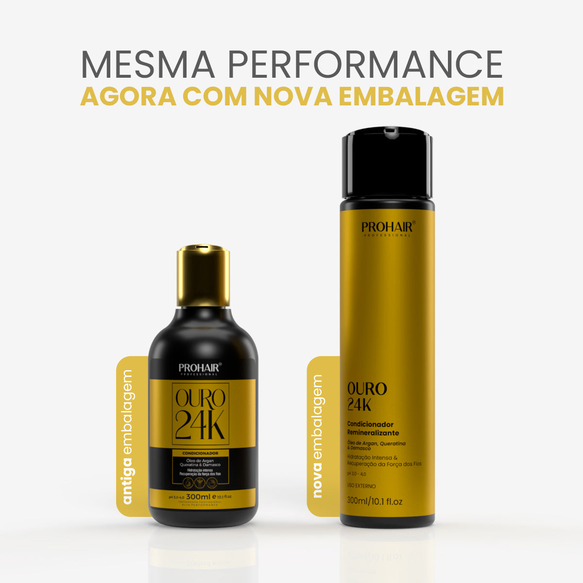 Condicionador de Hidratação Ouro 24k 300mL - Prohair