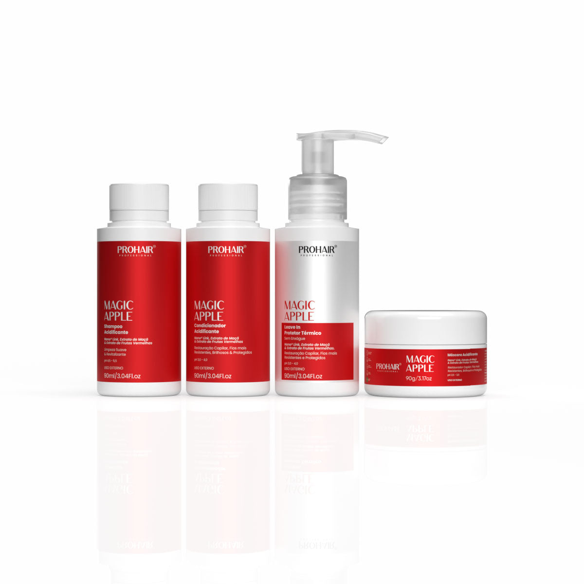 KIT MAGIC APPLE - HOME CARE 5 ITENS + TRAVEL LINHA MAGIC APPLE 90ML COM NECESSAIRE