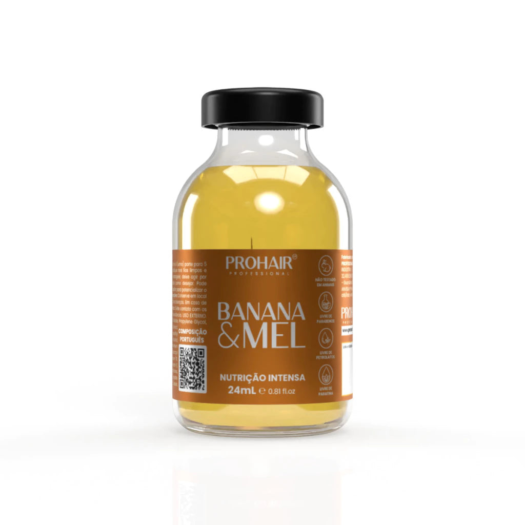 Ampola Capilar de Nutrição Intensa Banana e Mel 24 mL - Prohair