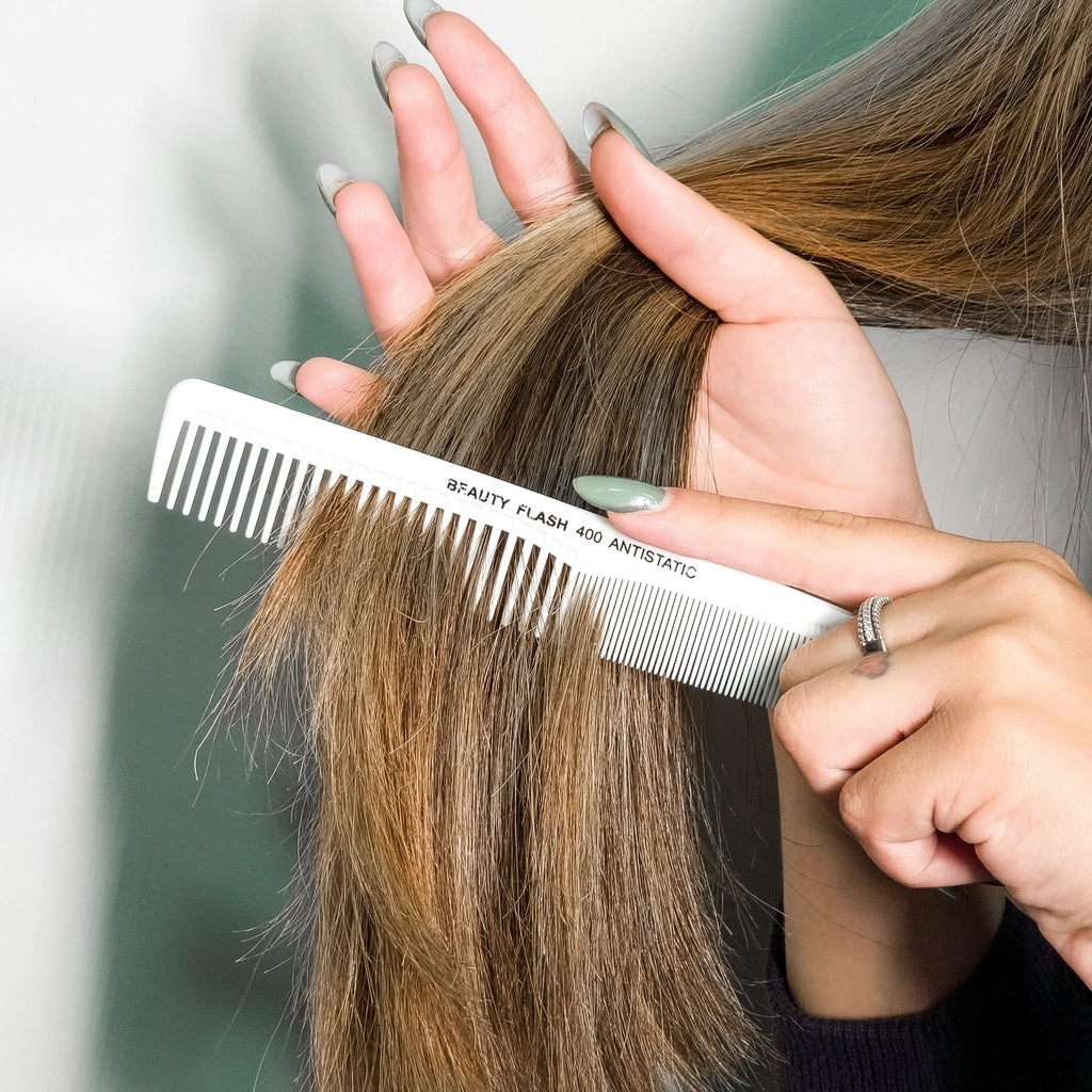 Pente de Corte Profissional Antistatic Beauty Flash 400 Branco - Prohair