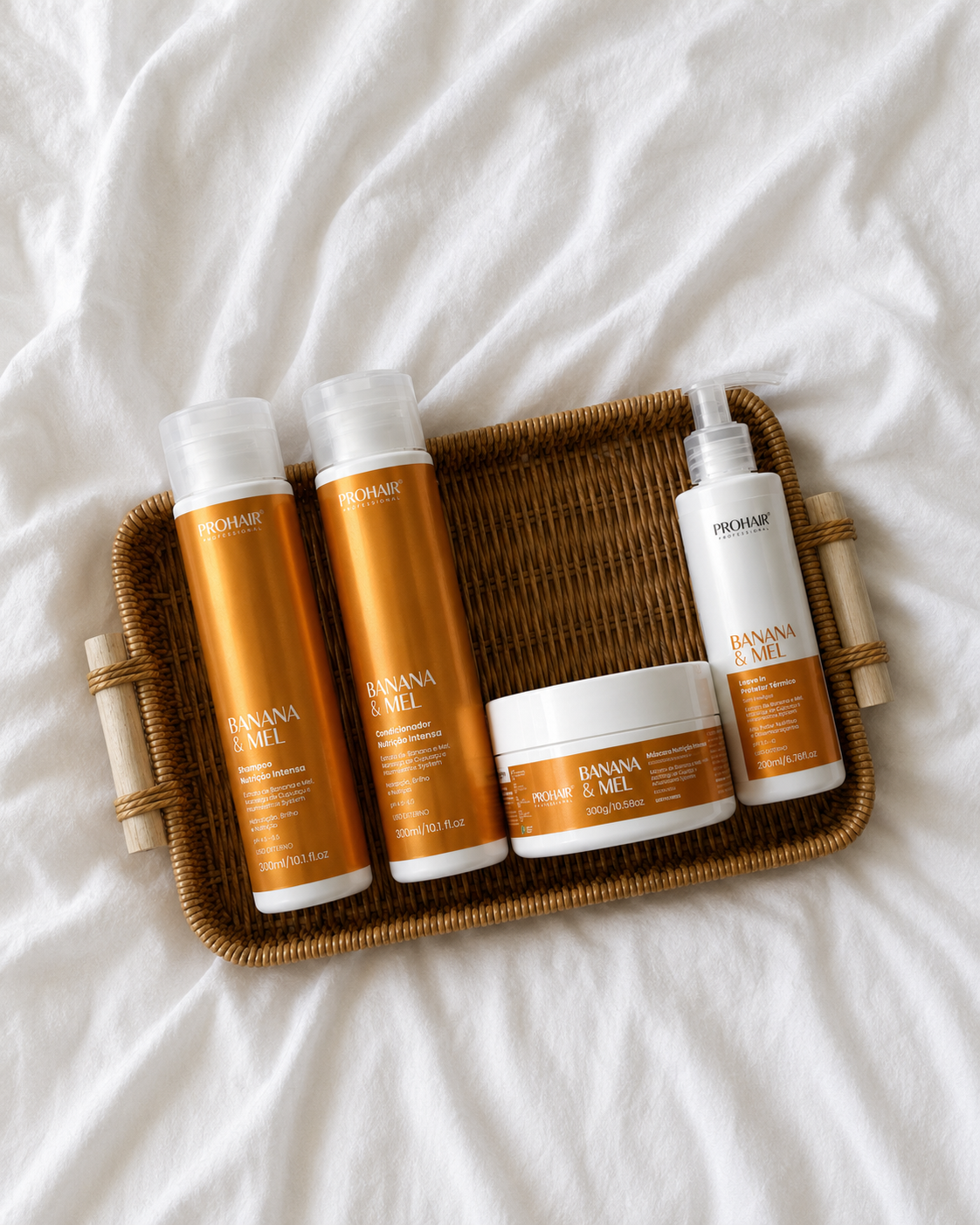 Kit Home Care de Nutrição Intensa Banana e Mel 4 Itens