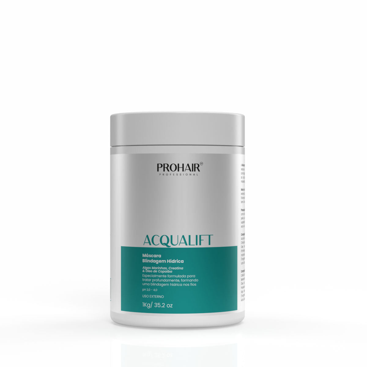 Máscara de Hidroreconstrução Acqualift 1kg - Prohair