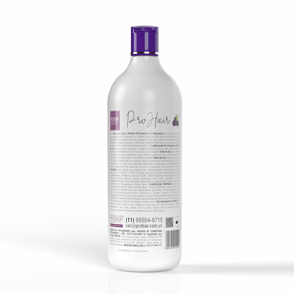 Condicionador Pós Progressiva Plástica dos Fios 1L - Prohair