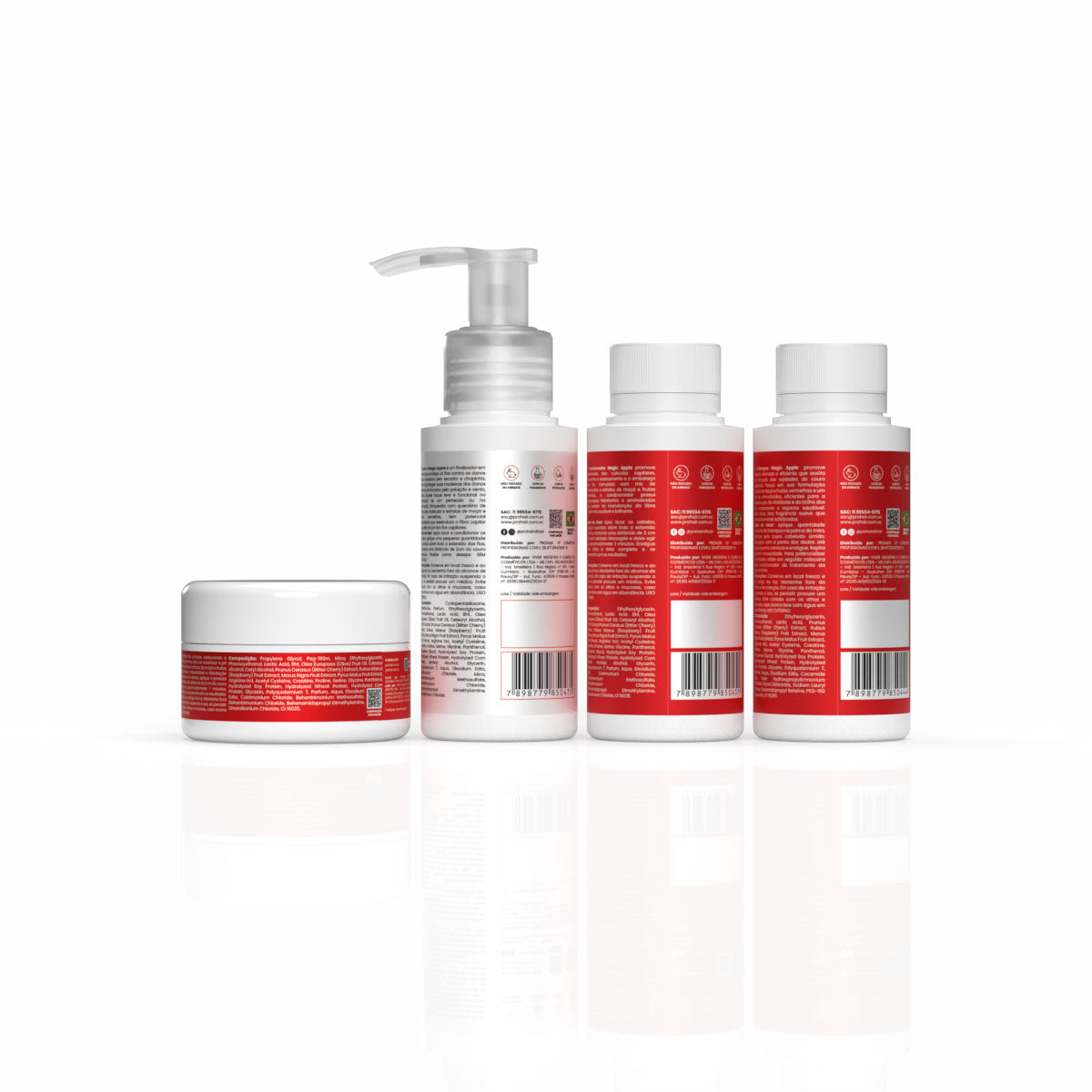 KIT MAGIC APPLE - HOME CARE 5 ITENS + TRAVEL LINHA MAGIC APPLE 90ML COM NECESSAIRE