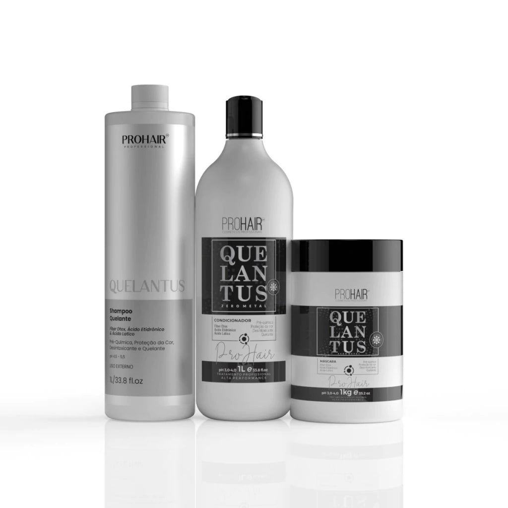 Kit Profissional Zero Metal Quelantus 3 Itens - Prohair