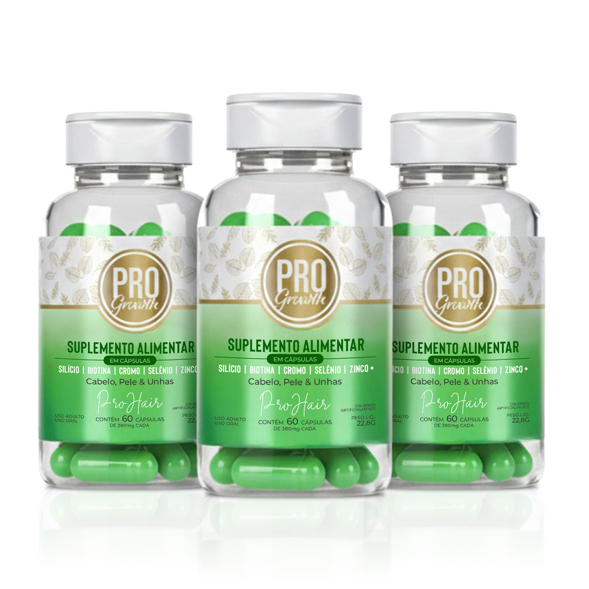 Kit Classic ProGrowth 7 Itens (500mL) + Escova Massageadora