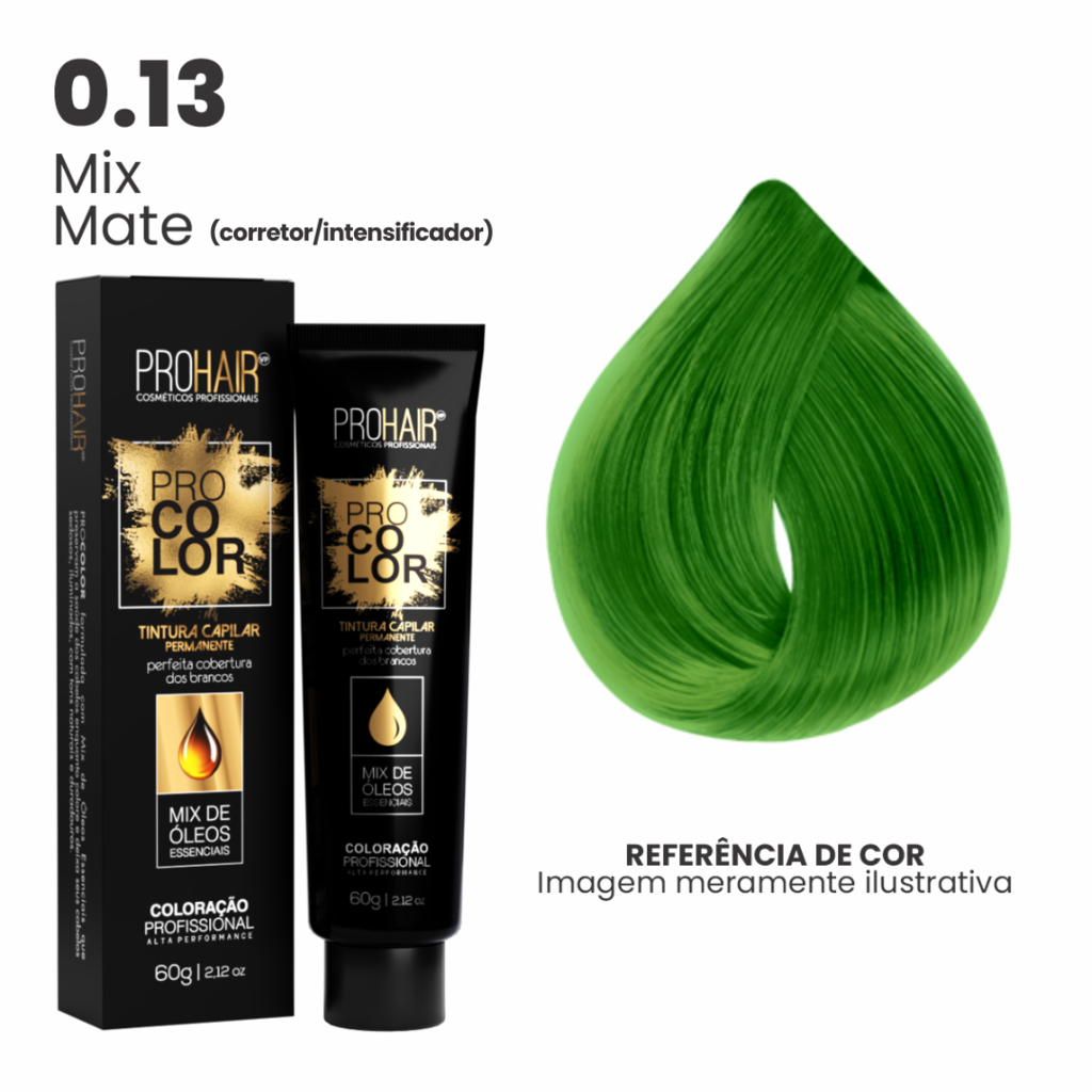 Coloração Profissional 60g Pro Color - 0.13 Mix Mate