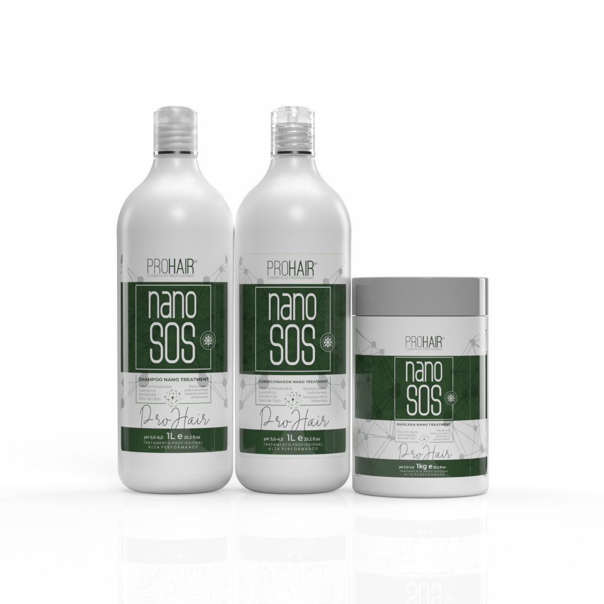 Kit Profissional de Reconstrução Nano S.O.S 3 Itens - Prohair