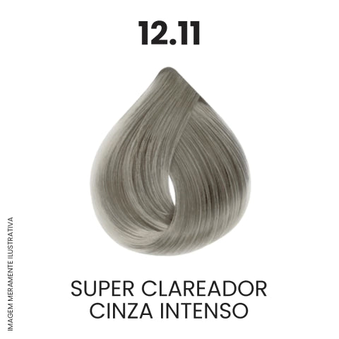Coloração Profissional 60g Pro Color - 12.11 Super Clareador Cinza Intenso