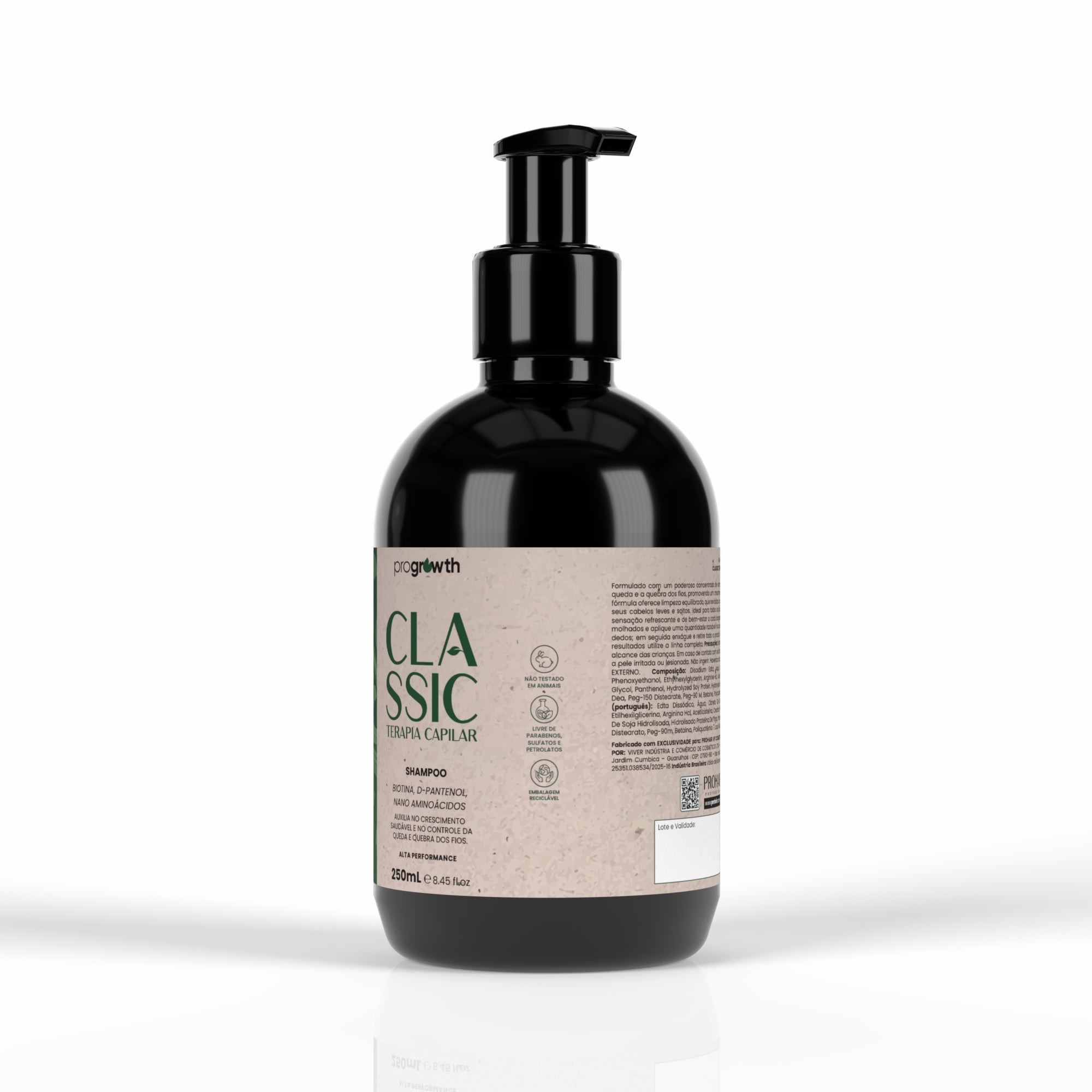 Shampoo para Crescimento Capilar ProGrowth Classic 250mL
