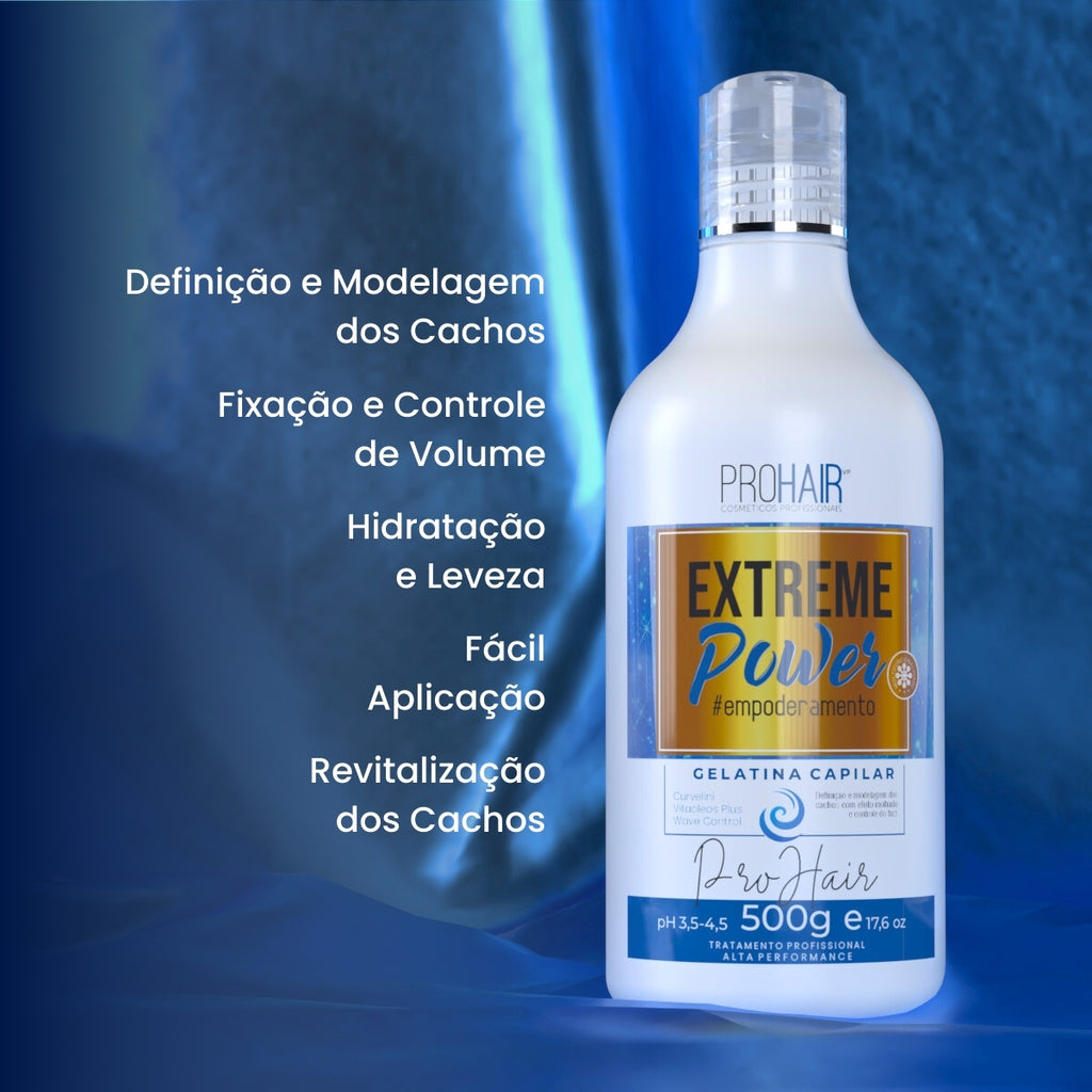 Gelatina Para Cachos Extreme Power 500mL - Prohair