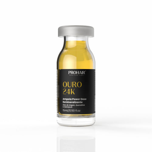 Ampola de Hidratação Ouro 24K 15mL - Prohair