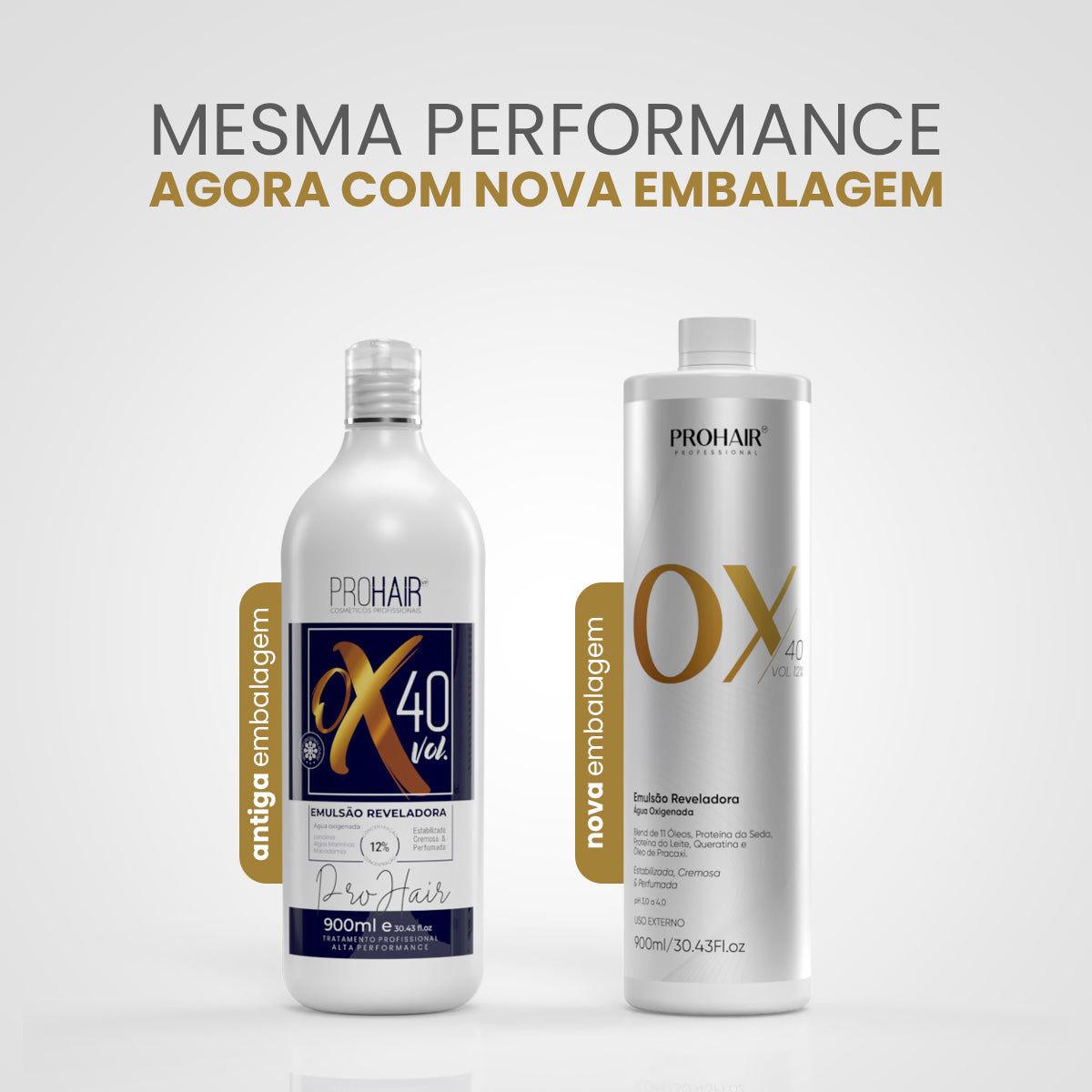 Água Oxigenada OX 40 Volumes 900mL - Prohair