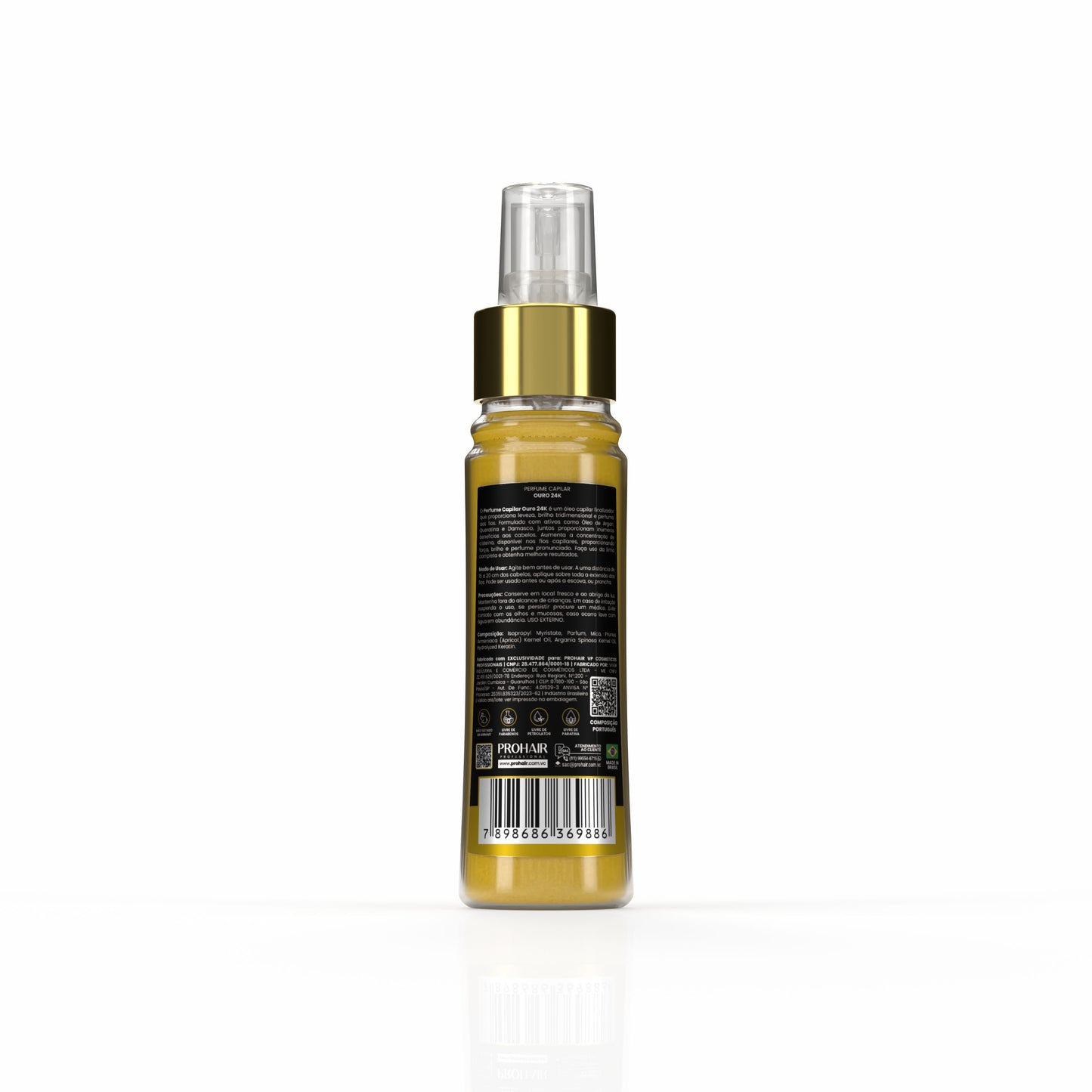 Perfume de Hidratação Ouro 24K 45ml - Prohair