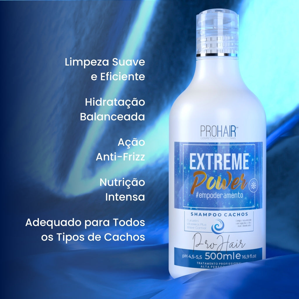 Shampoo Para Cachos Extreme Power 500mL - Prohair