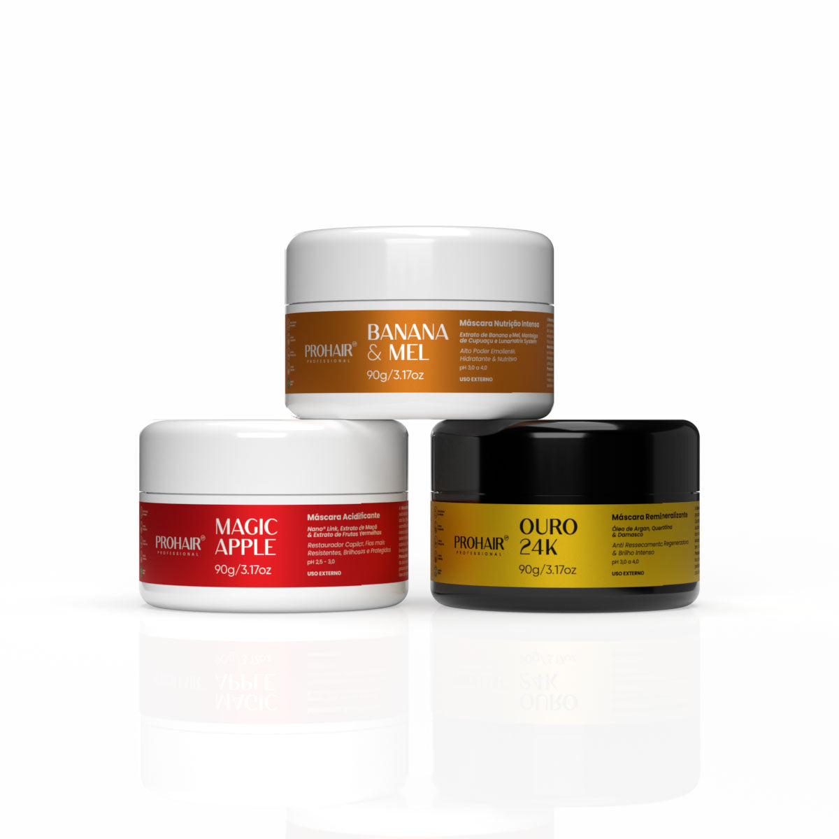 Kit 3 Máscaras 90g