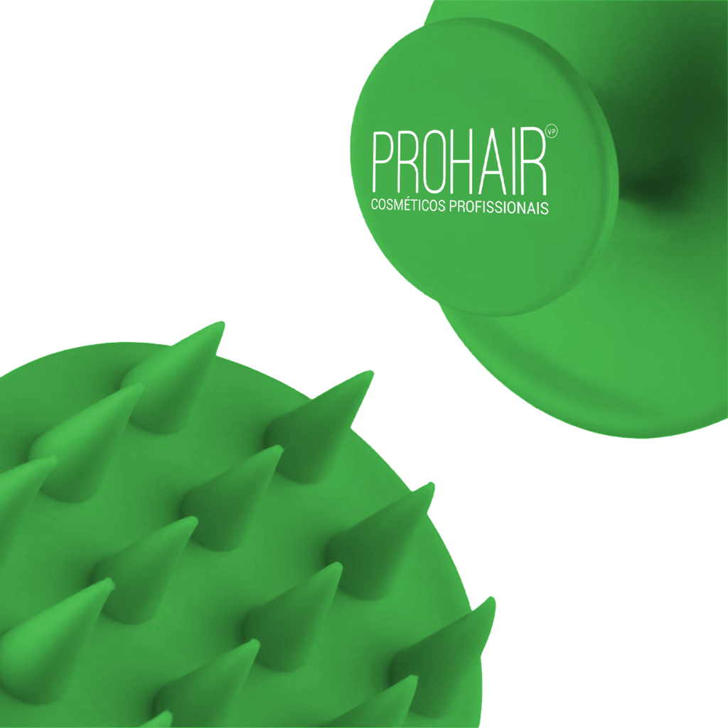 Escova Mini Massageadora Verde - Prohair