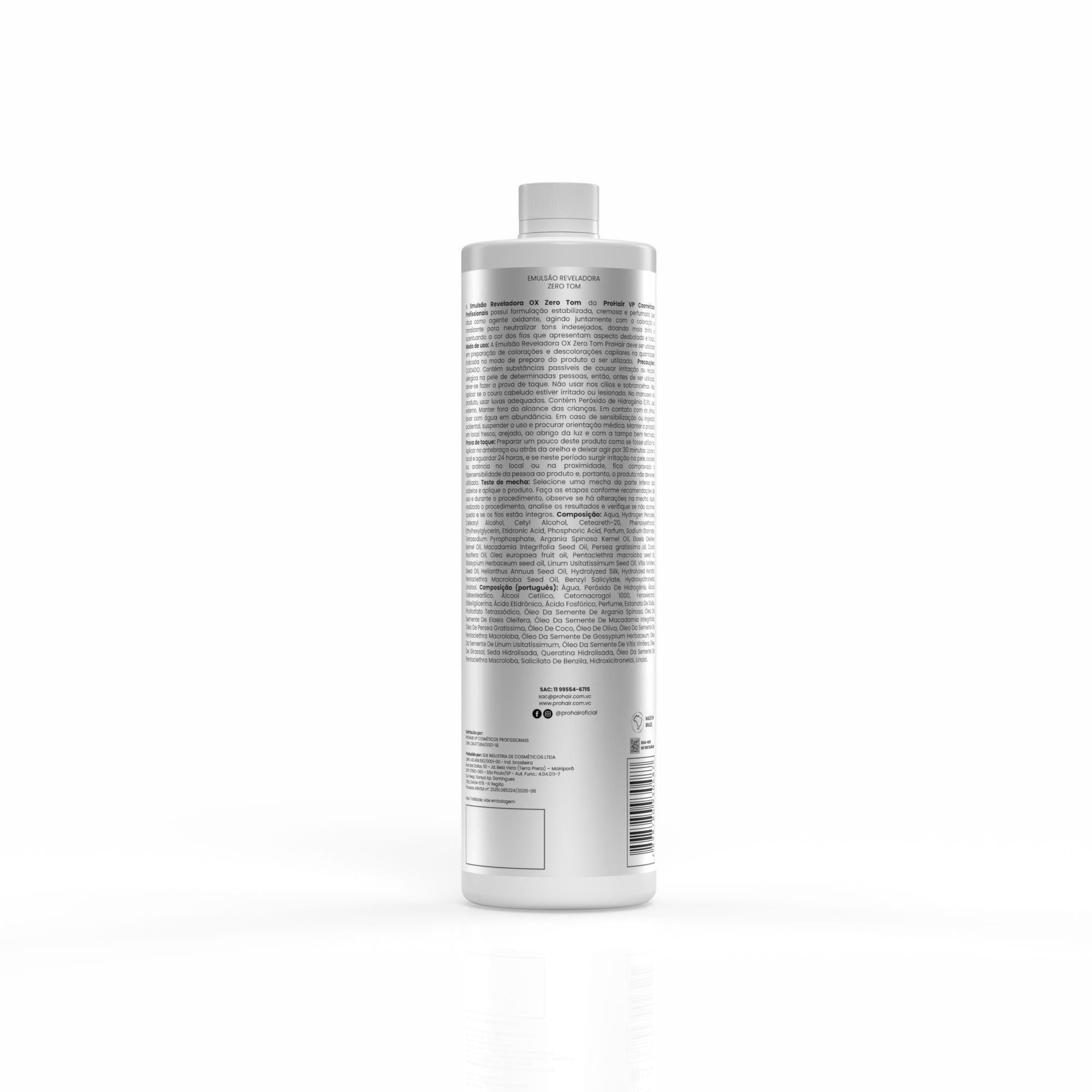 Água Oxigenada OX Zero Tom Volumes 900mL - Prohair