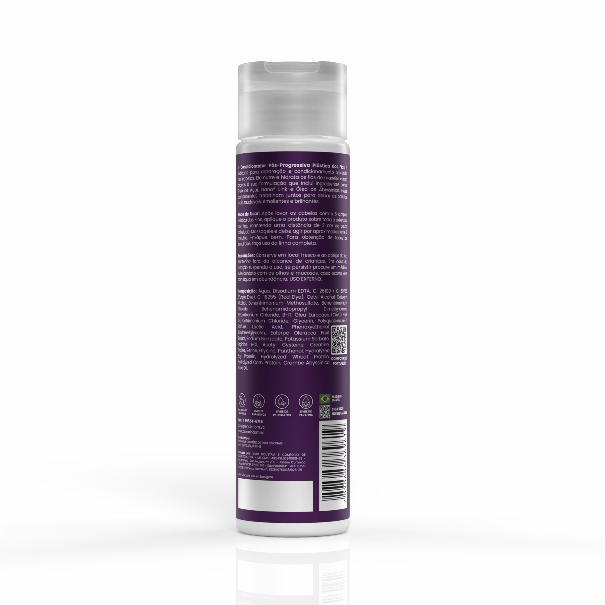 Condicionador Pós Progressiva Plástica dos Fios 300mL - Prohair
