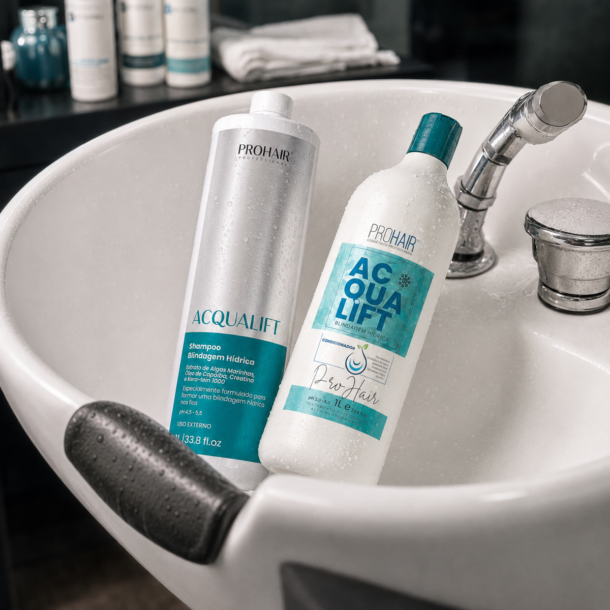 Kit Profissional de Hidroreconstrução Acqualift 2 Itens - Prohair