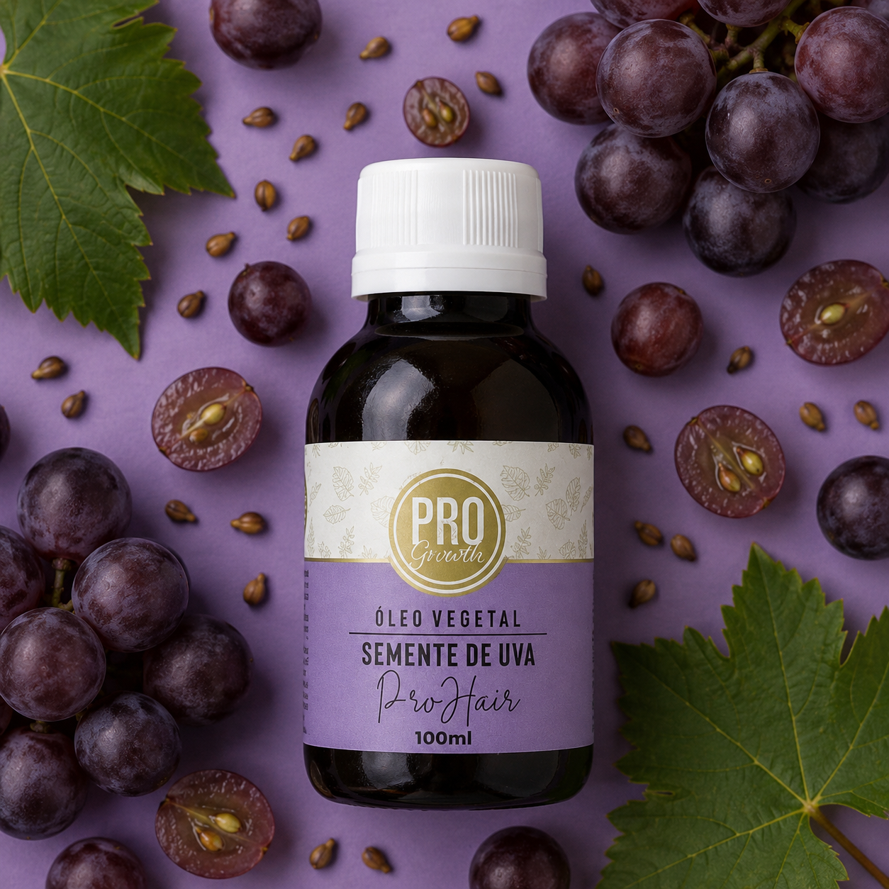 Óleo Vegetal de Semente de Uva - 100ml ProHair