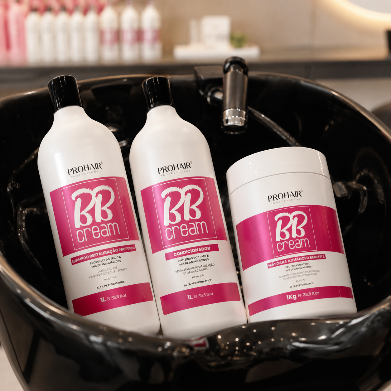 Kit Profissional BB Cream 3 Itens - Prohair