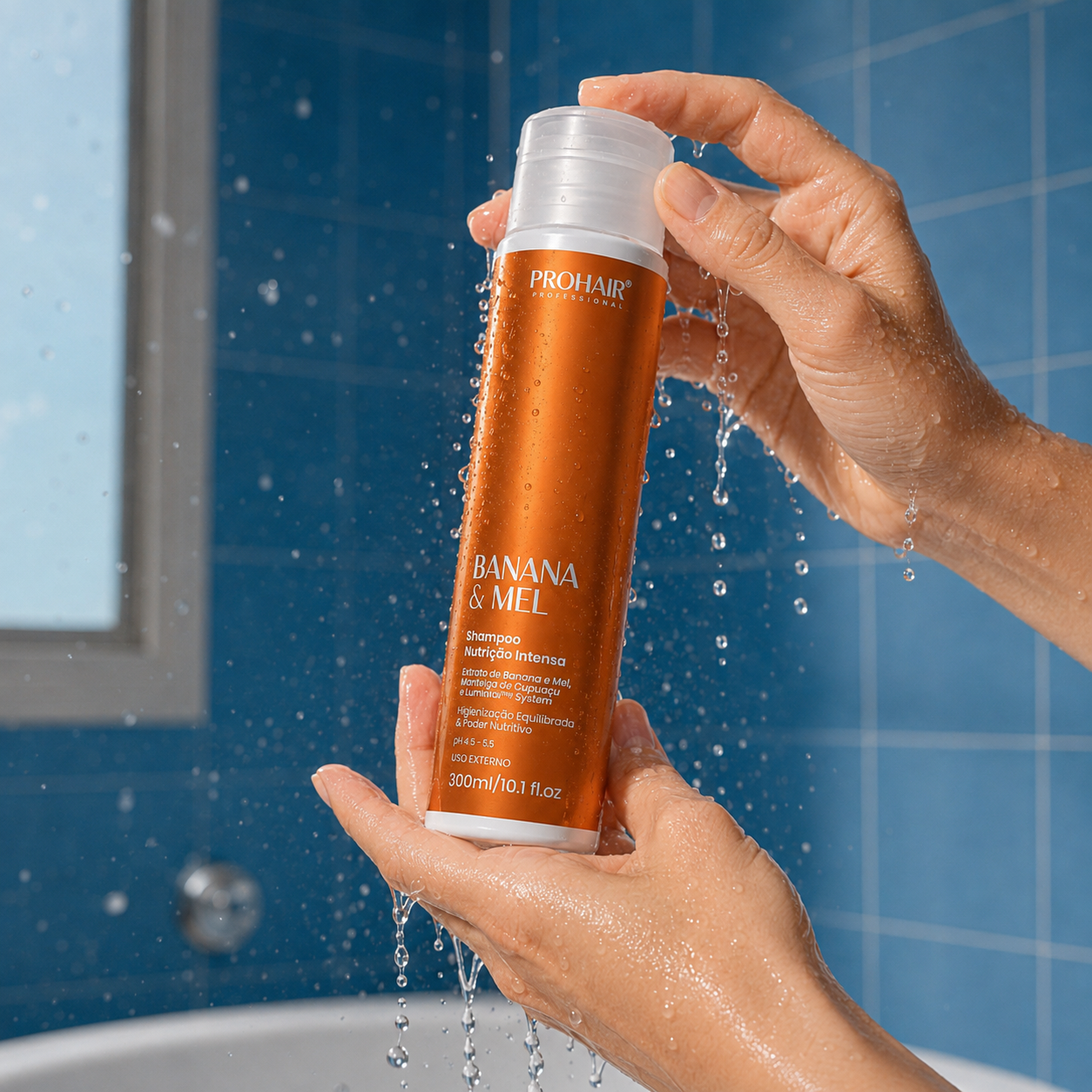 Shampoo de Nutrição Intensa Banana e Mel 300mL - Prohair