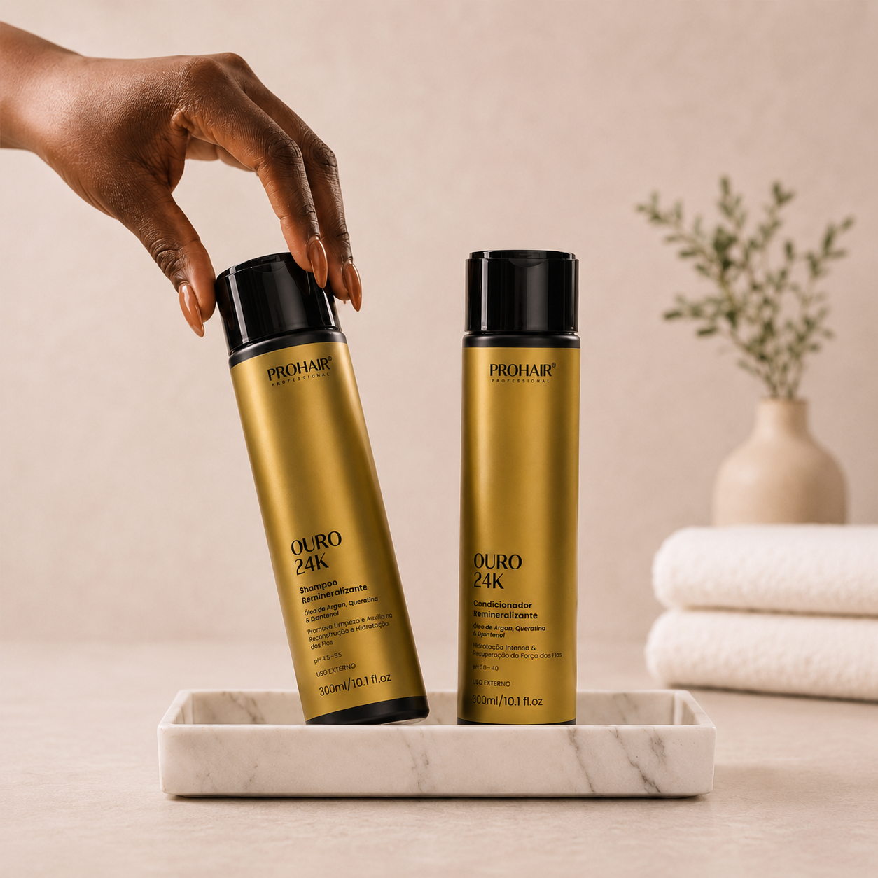 Shampoo de Hidratação Ouro 24k 300mL - Prohair