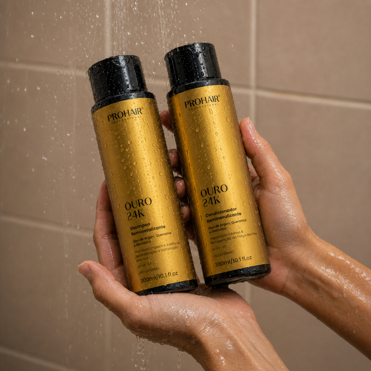 Condicionador de Hidratação Ouro 24k 300mL - Prohair