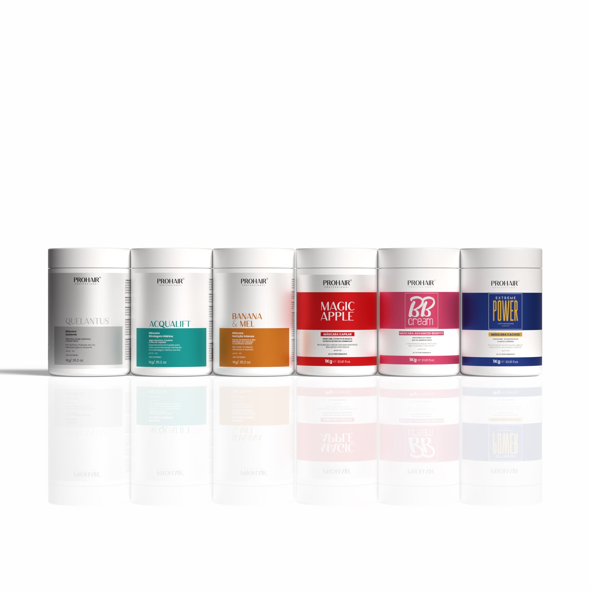 Kit 6 Máscaras de Tratamento 1kg - Prohair