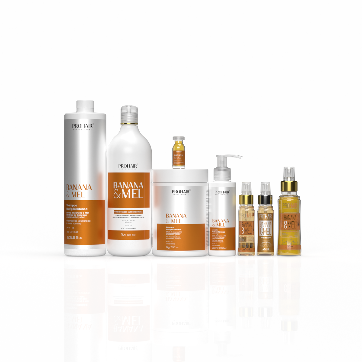 Kit Profissional de Nutrição Intensa Banana e Mel Completo - Prohair