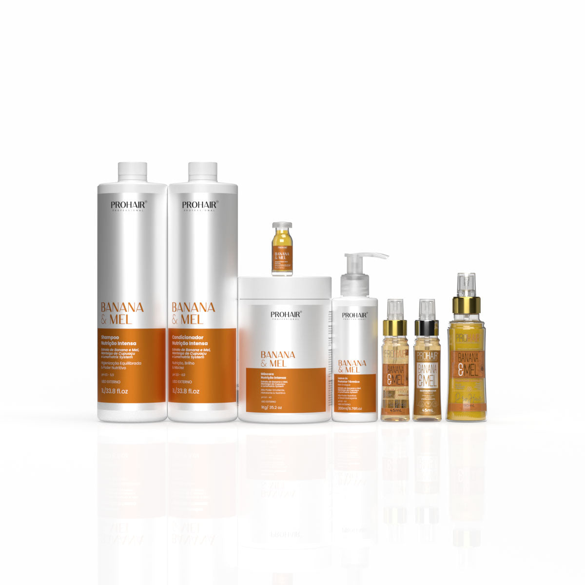 Kit Profissional de Nutrição Intensa Banana e Mel Completo - Prohair