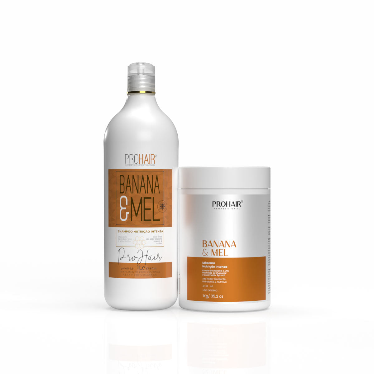 Kit Nutrição Intensa Banana E Mel Shampoo e Máscara 1Kg