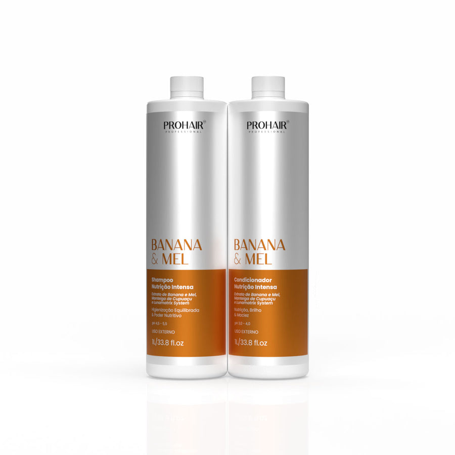 Kit Profissional de Nutrição Intensa Banana E Mel 2 itens - Prohair