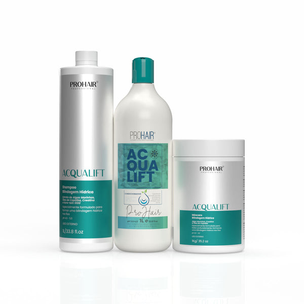 Kit Profissional de Hidroreconstrução Acqualift 3 Itens - Prohair