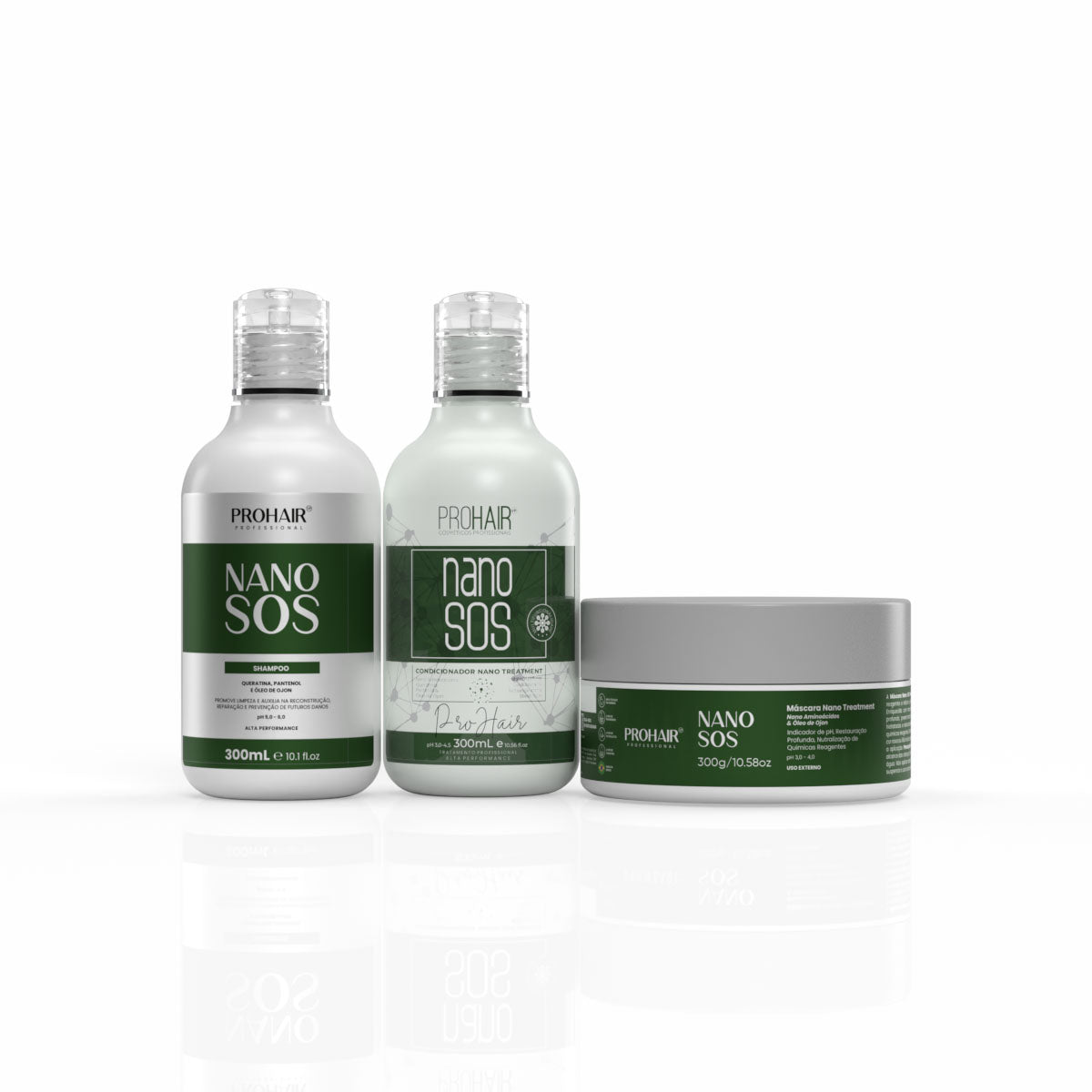 Kit Home Care de Reconstrução Nano S.O.S 3 Itens - Prohair
