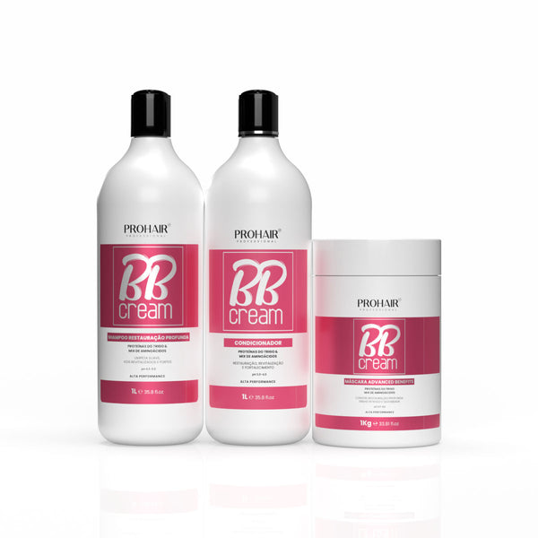 Kit Profissional BB Cream 3 Itens - Prohair