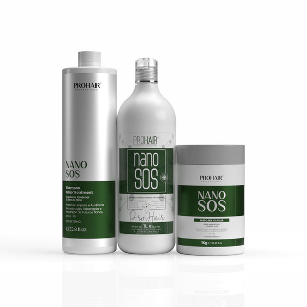 Kit Profissional de Reconstrução Nano S.O.S 3 Itens - Prohair