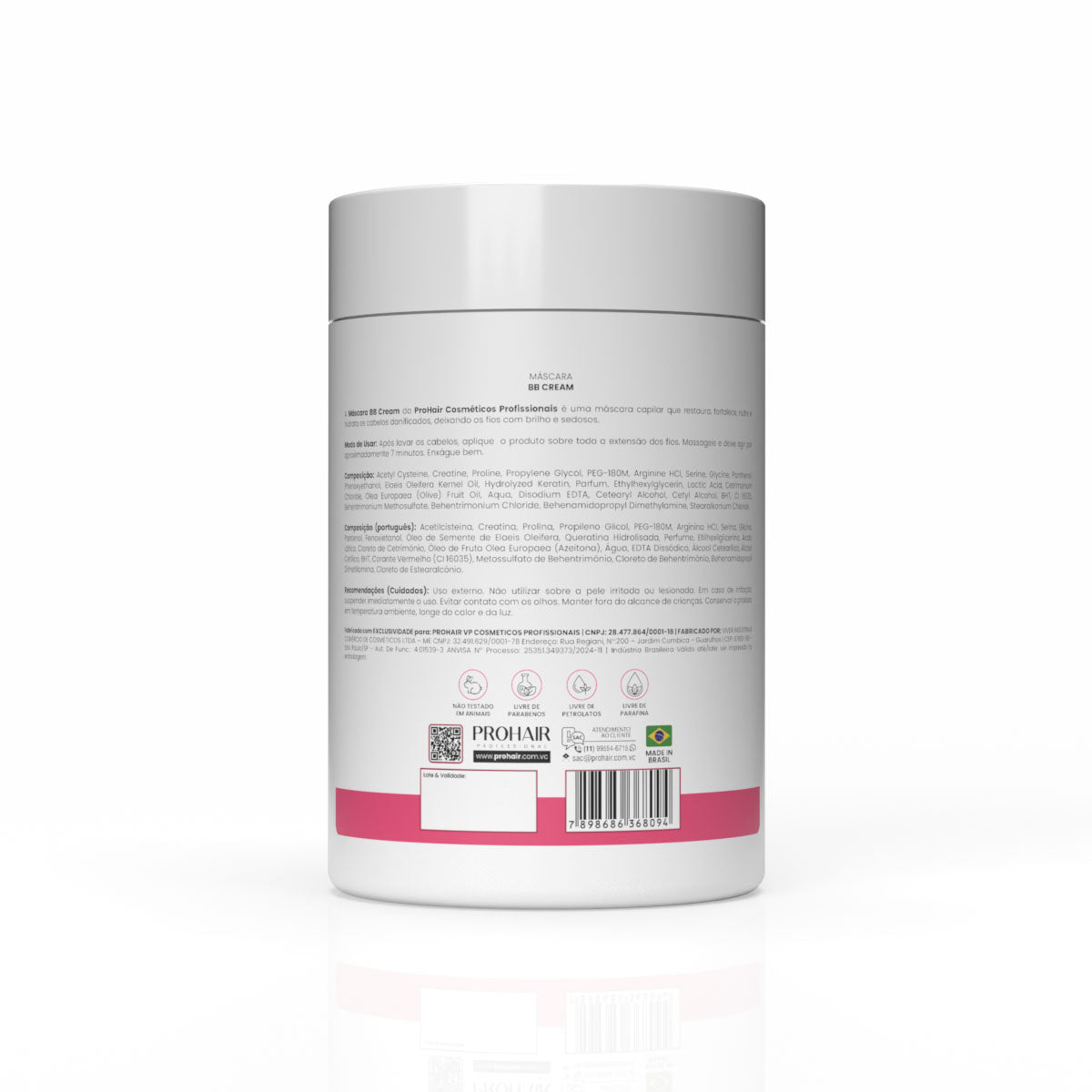 Máscara de Reconstrução Profunda BB Cream 1kg - Prohair