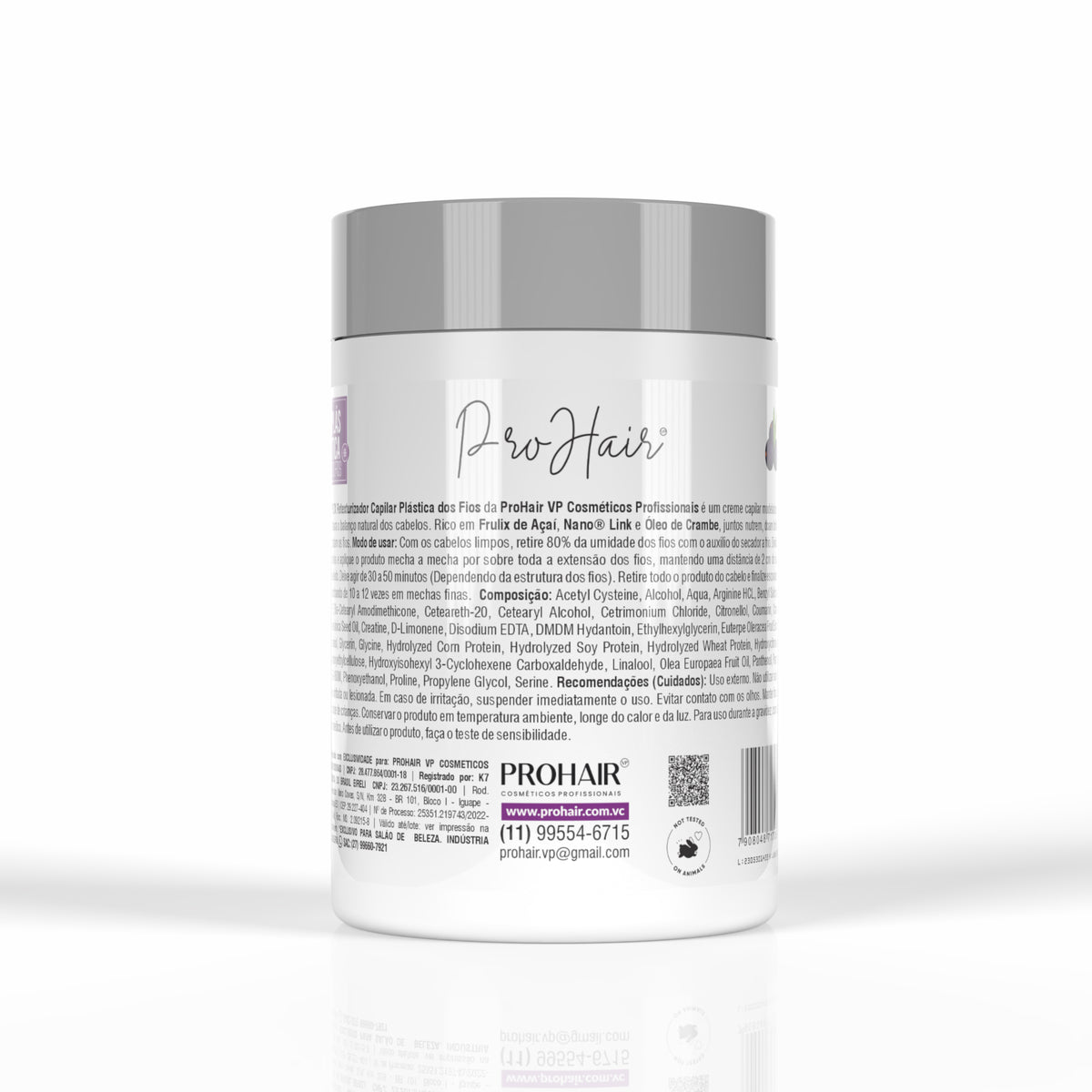 PLTX Anti-Frizz Plástica dos Fios 1Kg