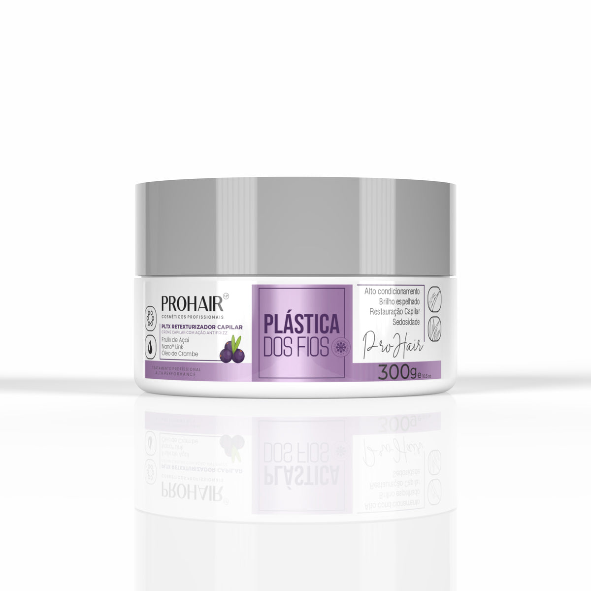 PLTX Anti-Frizz Plástica dos Fios 300g