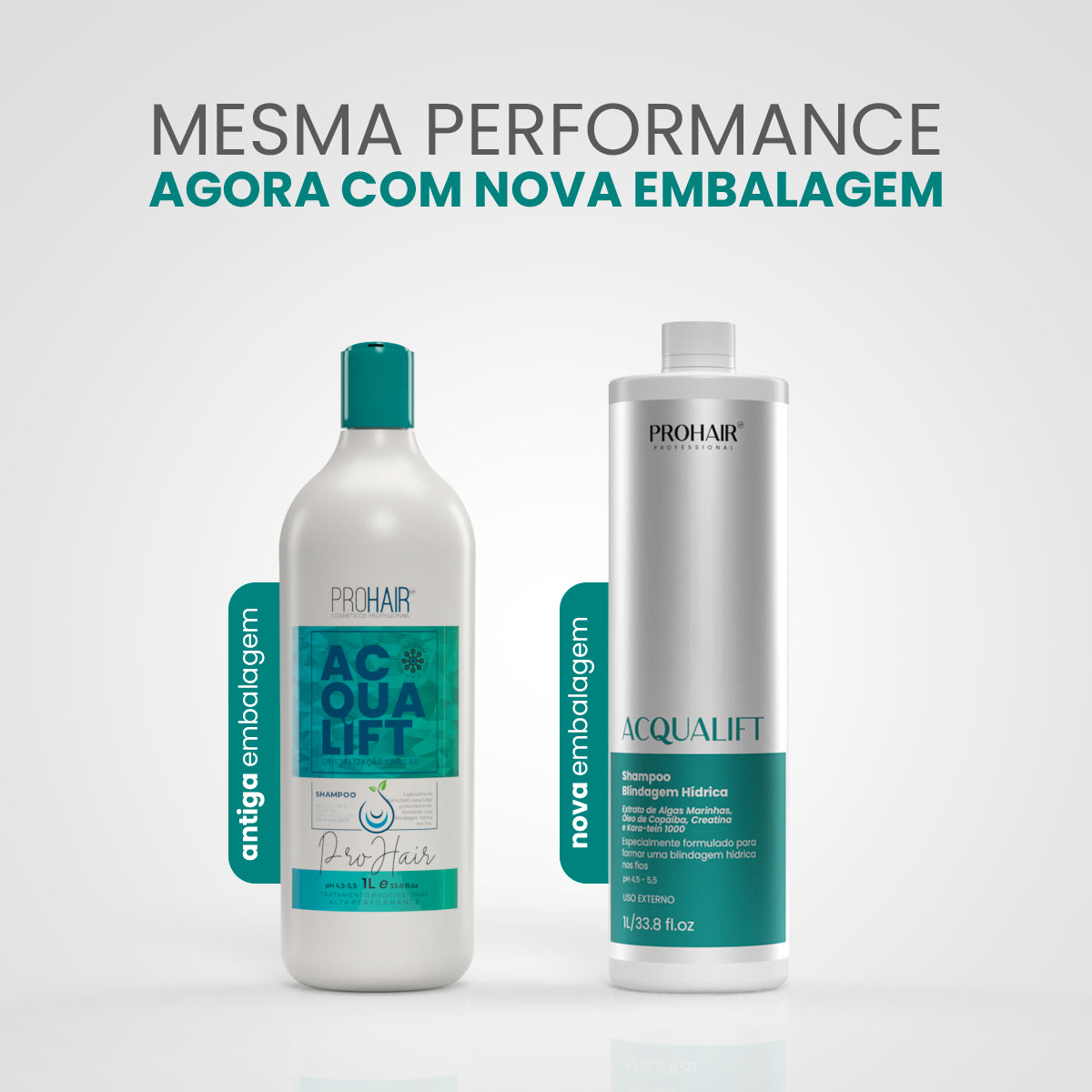 Shampoo de Hidroreconstrução Acqualift 1L - Prohair
